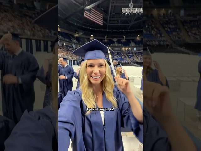High school to college graduation!!👩🏼‍🎓#shorts