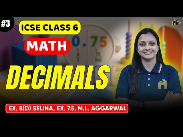 Decimals ICSE 6 Maths | Ex. 8(D) Selina, Ex. 7.5, M.L. Aggarwal #3