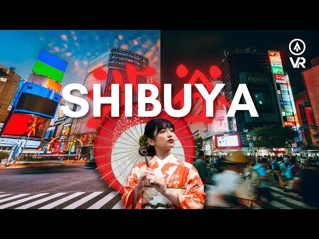 Sunset Tour of Shibuya Crossing in VR 8k