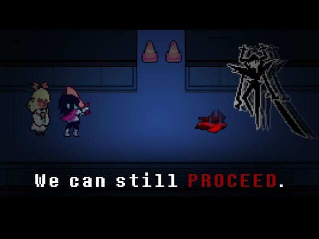 Deltarune but Kris and Noelle do the SWORD ROUTE in Chapter 2...
