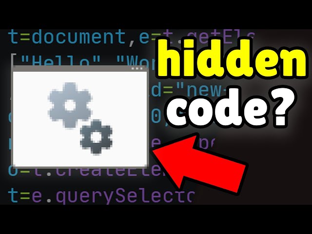 This Program has No Code, or Does It?