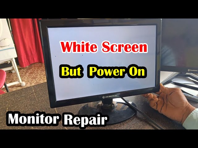 monitor display white screen problem repair | monitor white screen problem fix | repair monitor