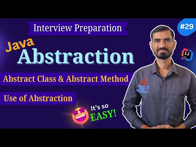 #29 Abstraction in Java is EASY😲 || Abstract Class & Abstract Method Explained in Hindi
