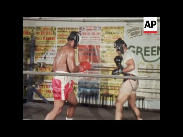 George Foreman working out