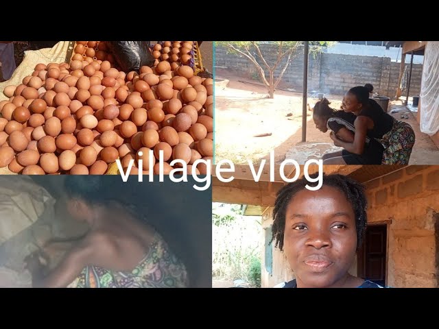 A DAY IN MY LIFE. LIVING IN NIGERIA VILLAGE/ HAIR INTERLOCKING #vlog 
