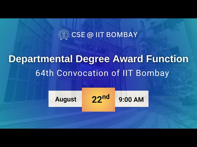 Degree Distribution Function | 64th Convocation | 22nd August