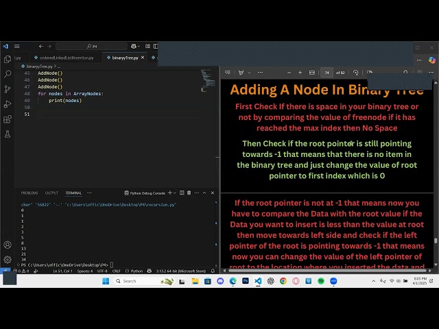25 ADT Binary Tree  Tree Traversal Python