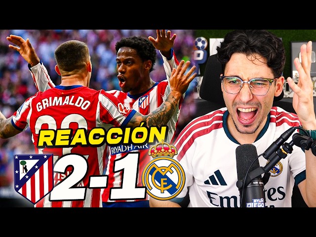 A FAN'S REACTION to Atlético de Madrid vs Real Madrid 2-1 *I'VE HAD ENOUGH* | ByDiegoX10