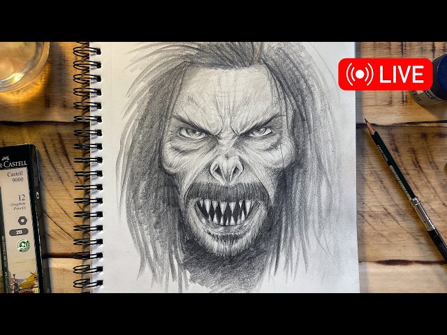 How to Draw Morbius 🔴 LIVE