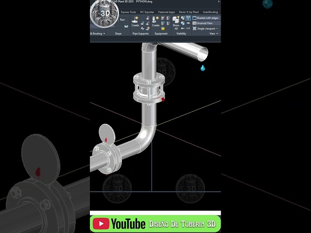 Optimiza tus Proyectos con Python En AutoCAD Plant 3D #shorts
