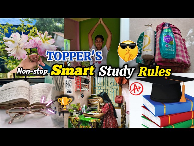 A SECRET STUDY ROUTINE 📊 "Toppers" Hide From You🤫❌|| MORNING-NIGHT TOPPERS LIFESTYLE #studytips