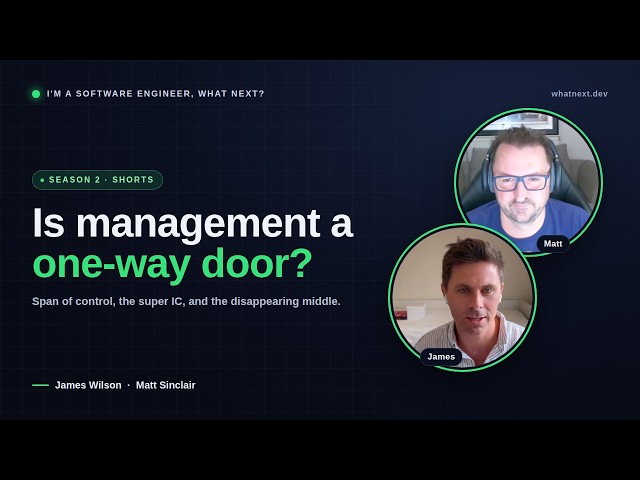 Engineering management is a one-way door?