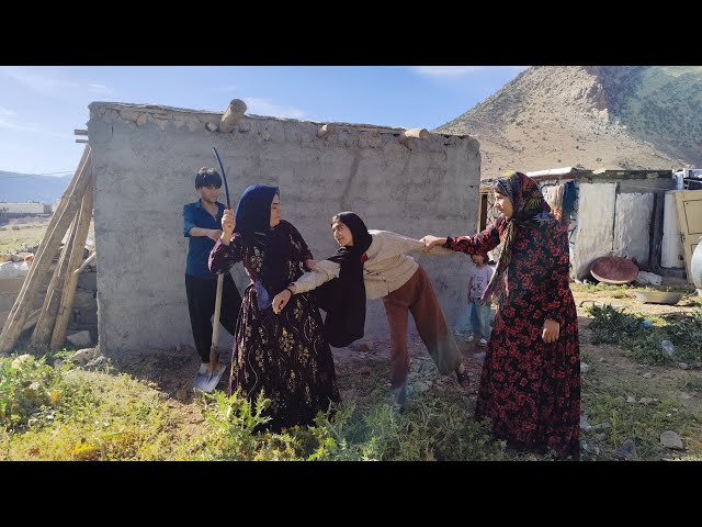 🔥 Big surprise for Masoumeh! Construction of her dream kitchen in her new home has begun