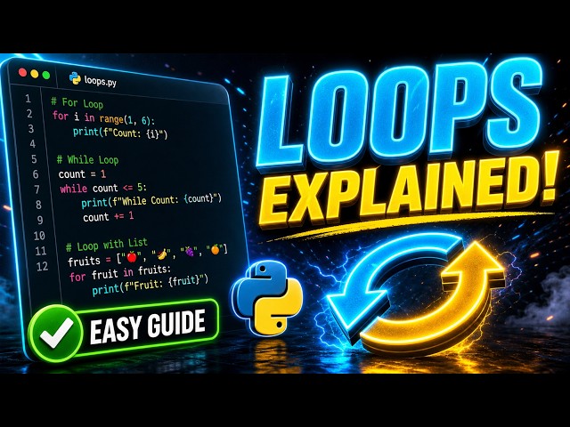 While Loop | For Loop Explain With Easy Steps