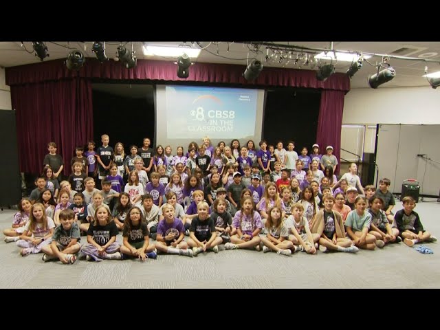 CBS 8 Weather school | Visiting Empresa Elementary School