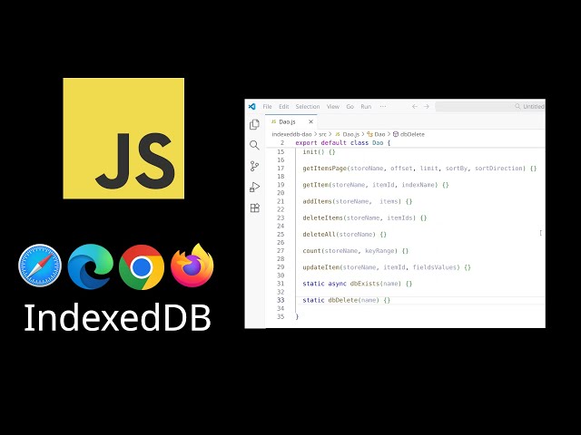 Browser native data access layer based on IndexedDB