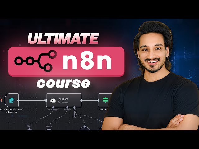 n8n Crash Course (Hindi) – Build Gemini Chatbot & AI Perplexity News Agent