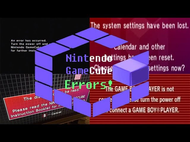 Nintendo GameCube All Errors! + forgotten Wii Error
