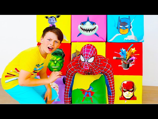 Mysterious Super Hero Smash Boxes Kids Toys Story