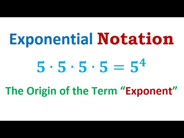 Exponential Notation
