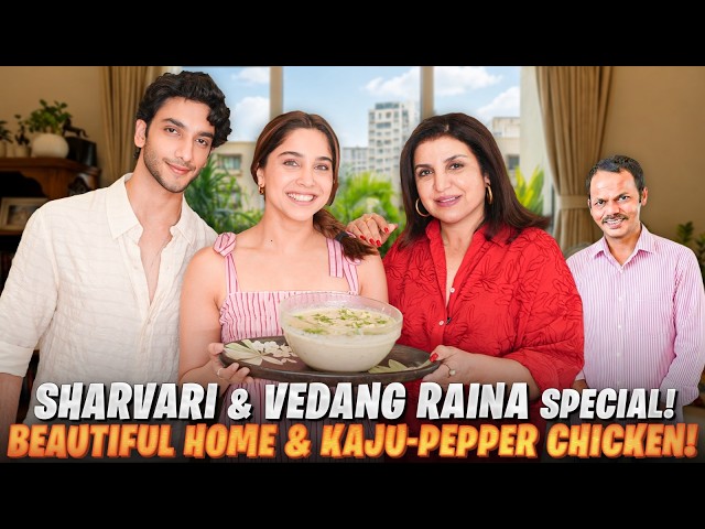 Sharvari In Vedang Raina‘s Huge Home! Struggle Stories, New Film Ki Baatein & Creamy Pepper Chicken!