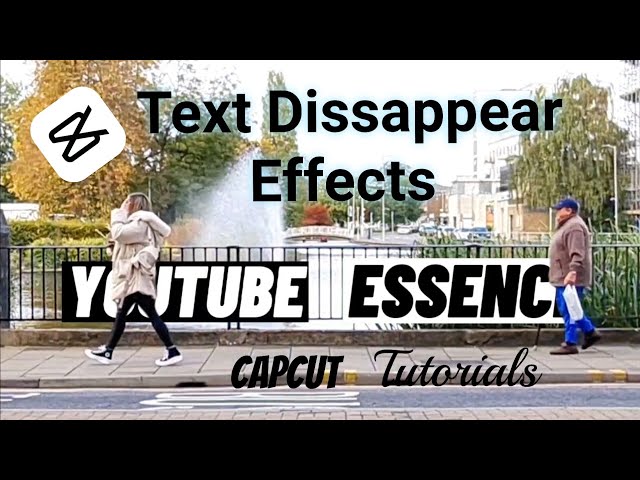 How to create  the text behind and text disappearing effects on the same video.