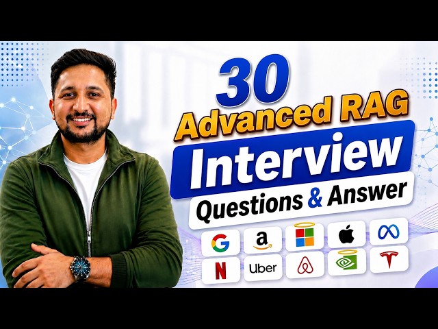 30 Advanced RAG Interview Questions (CRAG, Self-RAG, GraphRAG, Agentic RAG, HyDE, RAGAS)