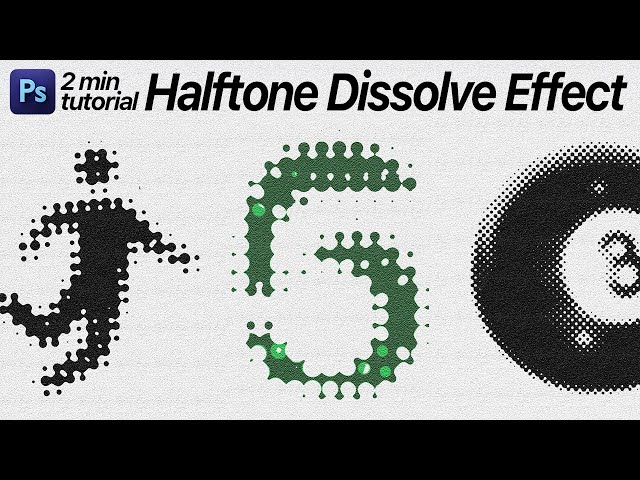 Halftone Dissolve Effect in Photoshop – Beginner Friendly Tutorial