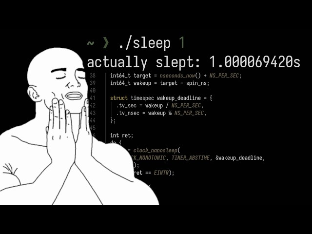 fixing my sleep schedule (in C)