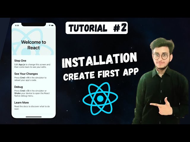 Installation + Setup Create Our First React Native Application || React Native Tutorial #2
