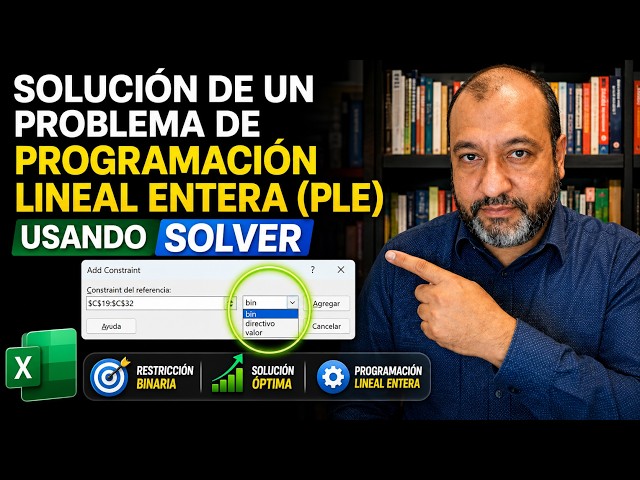 Solving an Integer Linear Programming (ILP) problem using Solver