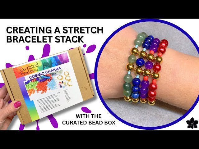 Creating an Easy Beaded Stretch Bracelet Stack