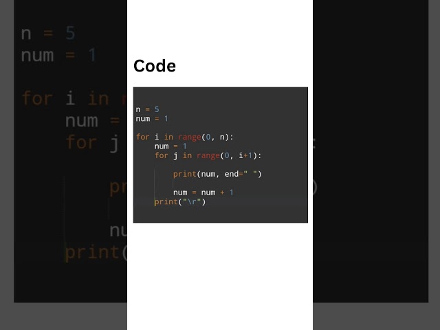 Python coding questions asked in interview #coding #python #code #pyramid #placement #number