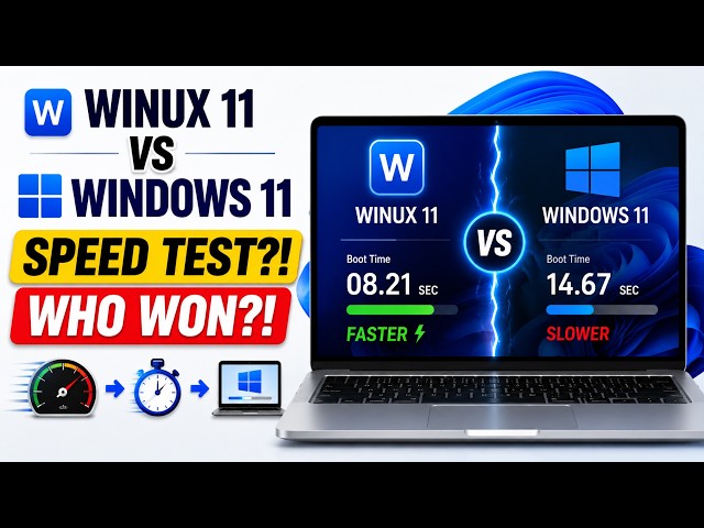 WINUX 11 vs Windows 11… This Speed Test Changed Everything?!