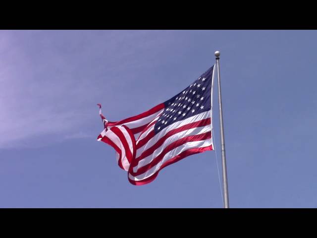 American Flag Waving [Royalty Free Video] 1080p 60fps