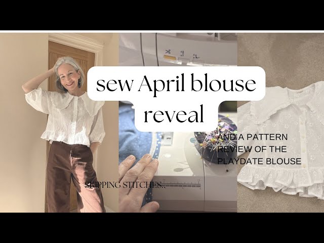 Which pattern and fabric did I choose for the sew April blouse challenge?? 