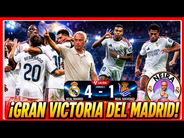🟣⚪️ REAL MADRID SECURES CONVINCING 4-1 WIN OVER REAL SOCIEDAD.