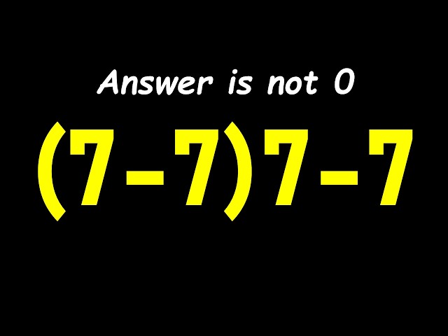Cool math problem