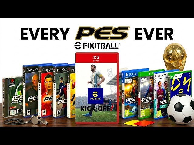 Unboxing Every PES eFootball Game Ever (1994-2026)