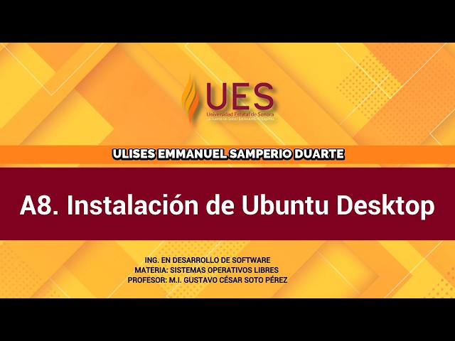 A8. SOL - Ubuntu Desktop