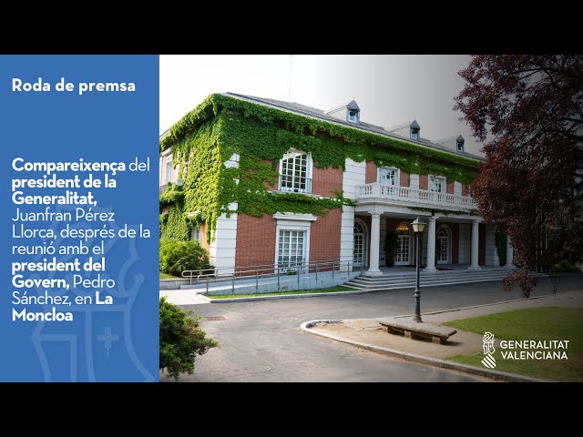 Compareixença del president de la Generalitat, Juanfran Pérez Llorca