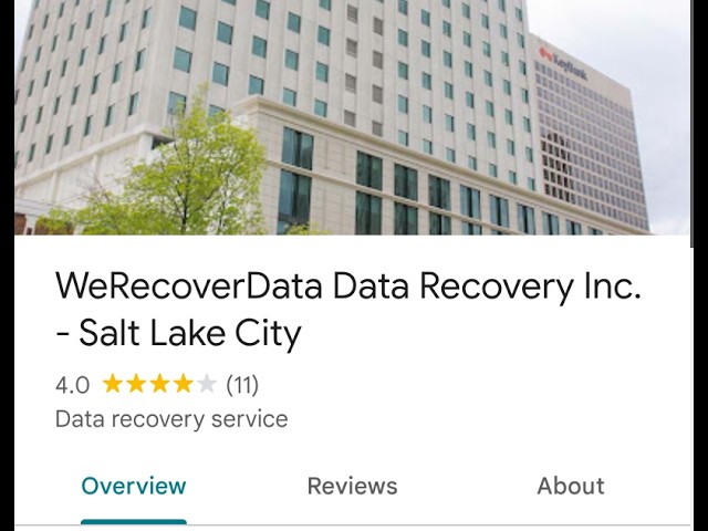 Viewer visits WeRecoverData Location in Utah: do we find a lab?