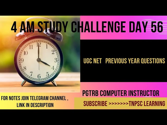 PGTRB COMPUTER INSTRUCTOR Crash Course Day 56 |Previos year questions |UGC NET |GATE