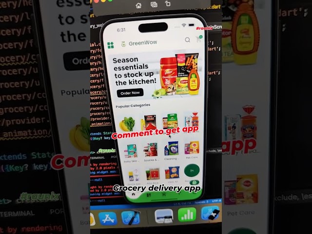 How to make grocery delivery app like blinkit #blinkit #blinkitclone #raunix