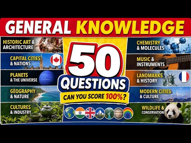 The Hardest General Knowledge Quiz: 50 Questions, Zero Hints!