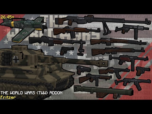 TWW Addon V4.4 New Attachments Update! WW2 Gun MOD Showcase MCPE 26.45+ | Creator Crafter321