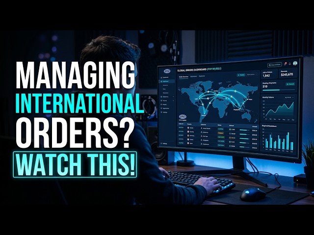 International Personal Shopping & Cross-Border Order Management Dashboard | PHP & MySQL