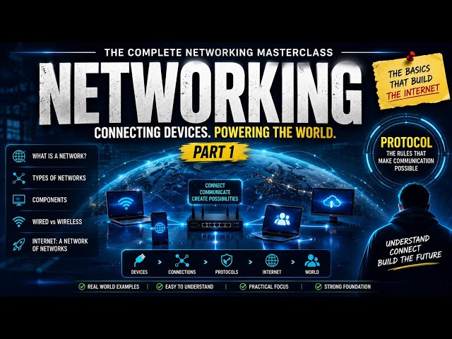 Networking Masterclass Part 1 | What is a Network & Protocol | Networking
