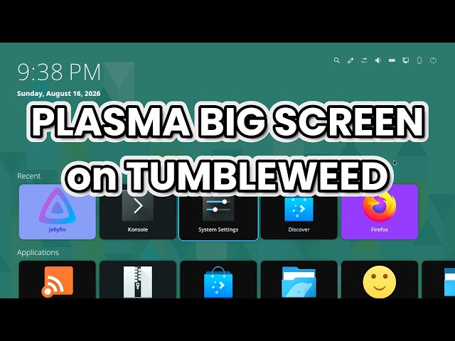 Ditch Android TV! Turn openSUSE Tumbleweed Into a Plasma Bigscreen TV