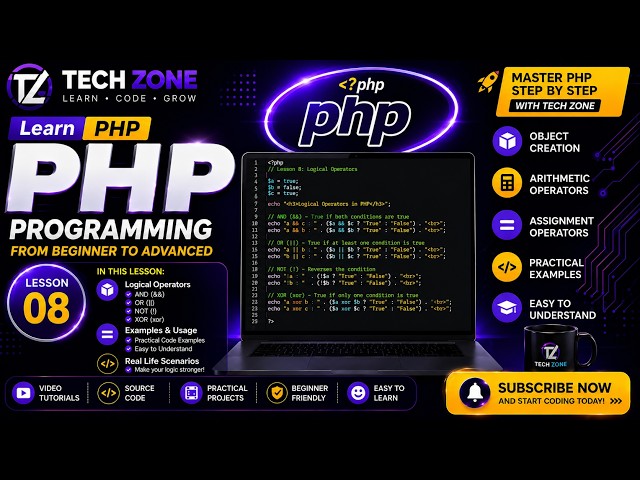 PHP Tutorial for beginners | #08 select data from database and use loop on it